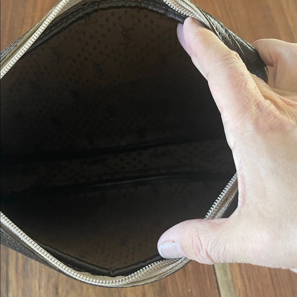 YSL Chocolate Brown Vintage Clutch. B61 - Picture 10 of 12